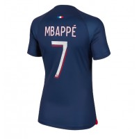 Camiseta Paris Saint-Germain Kylian Mbappe #7 Primera Equipación Replica 2023-24 para mujer mangas cortas